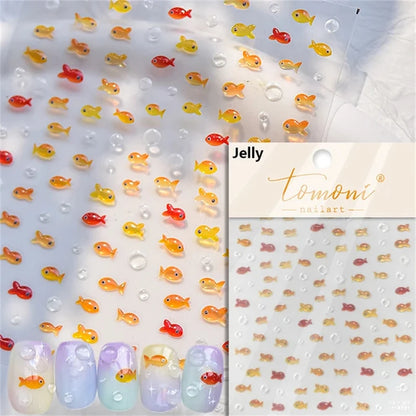 Dreamy Summer Beach Nail Art Stickers for Manicure - Smarsty