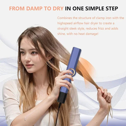 2 In 1 Hair Straightener And Dryer With Intuitive Airflow - Smarsty