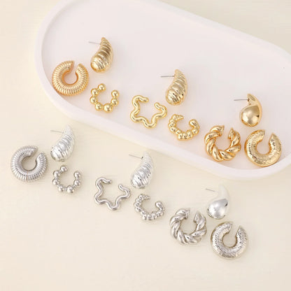 Trendy Vintage Geometric Clip Earrings for No Piercing Style - Smarsty