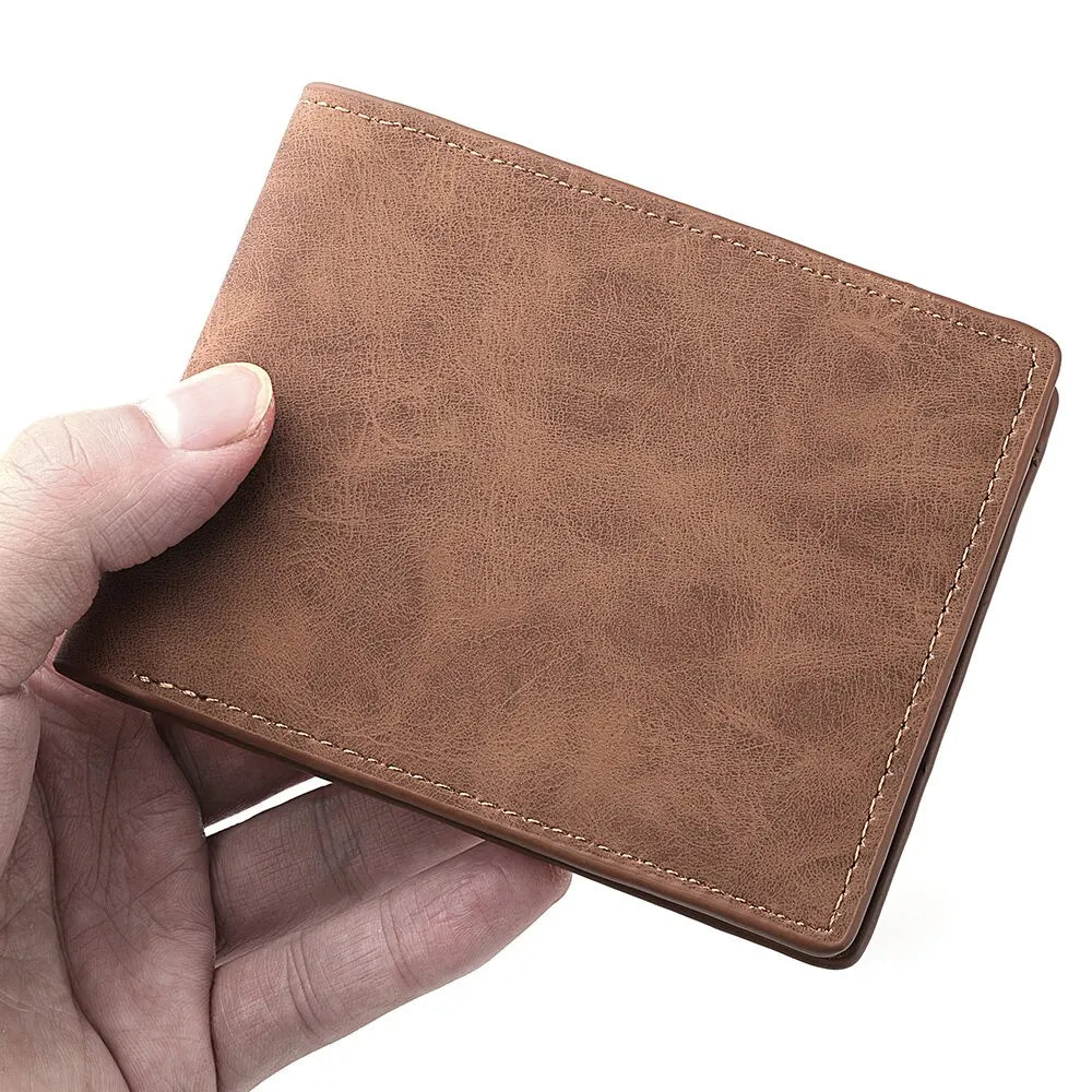 2025 New Wallet Men Short Dollar Clip Zipper Simple Soft Leather Lightweight - Smarsty