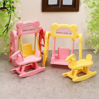 1:12 Dollhouse Miniature Cradle Crib Surround Bed Piano Table Set Furniture Kitchen Model Decor Toy Doll House Accessories by Smarsty