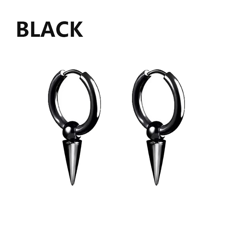 Punk Stainless Steel Stud Earrings Set for Men and Women - Smarsty