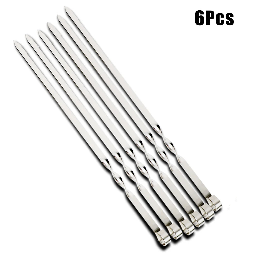 Stainless Steel Barbecue Skewers Set for Easy Cleaning - Smarsty
