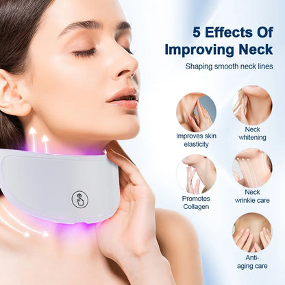 Neck LED Lift Mask for Skin Tightening and Rejuvenation - Smarsty
