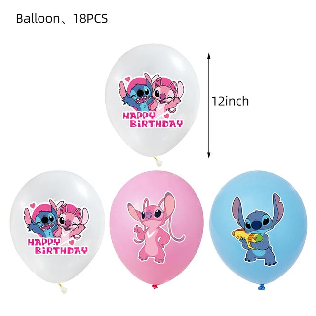 Disney Lilo and Stitch Birthday Party Decoration Set - Smarsty