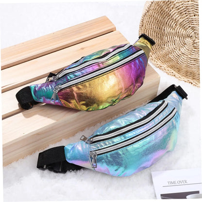 Holographic Fanny Pack Waist Bag For Travel And Beach - Smarsty