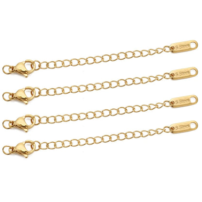 Stainless Steel Extension Chains Lobster Clasps Durable - Smarsty