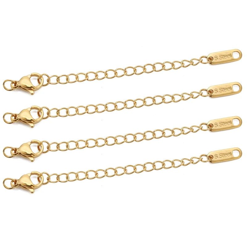 Stainless Steel Extension Chains Lobster Clasps Durable - Smarsty