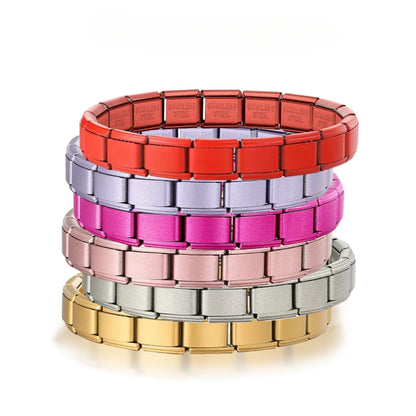 Stainless Steel Elastic Italian Link Bracelet Durable Charm Bangle - Smarsty