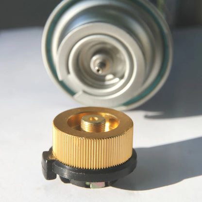 Gas Saver Plus Gas Burner Adapter Convertor Shifter Refill Flat Tank Conversion Adapter Camping Gas Adaptor Valve Aluminum Alloy by Smarsty