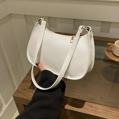 PU Leather Shoulder Bag For Women Retro Fashion Casual - Smarsty