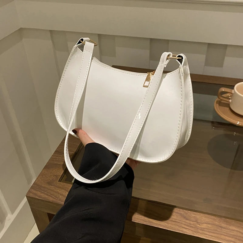 Vintage Patent Leather Shoulder Bag For Women Designer - Smarsty