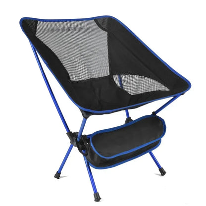 Outdoor Portable Folding Chair Beach Chairs for BBQ Travel Beach Hiking Picnic Seat Easy to Carry Convenient by Smarsty