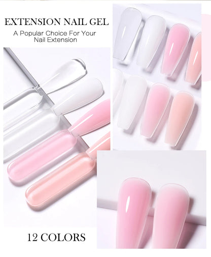 Born Pretty 30ml Milky White Nail Extension Gel - Smarsty