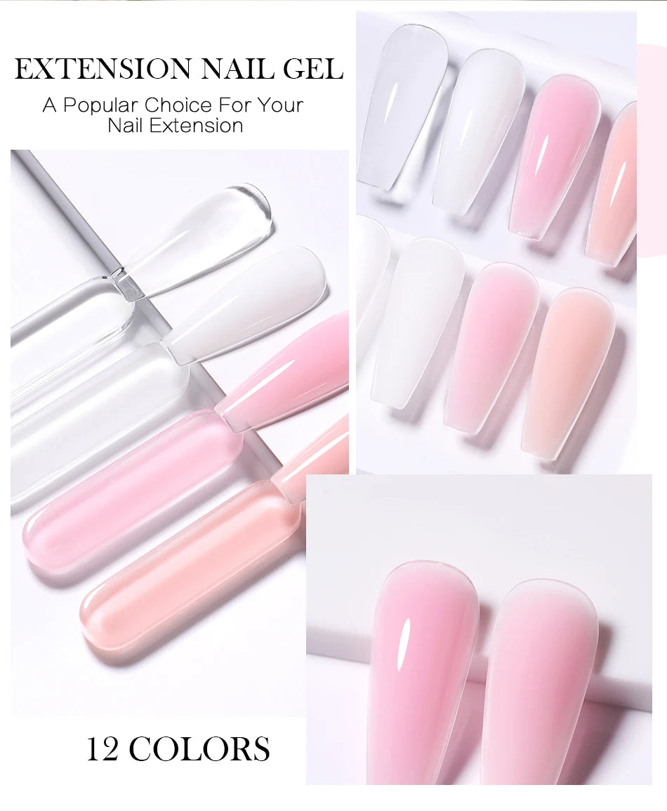 Born Pretty 30ml Milky White Nail Extension Gel - Smarsty