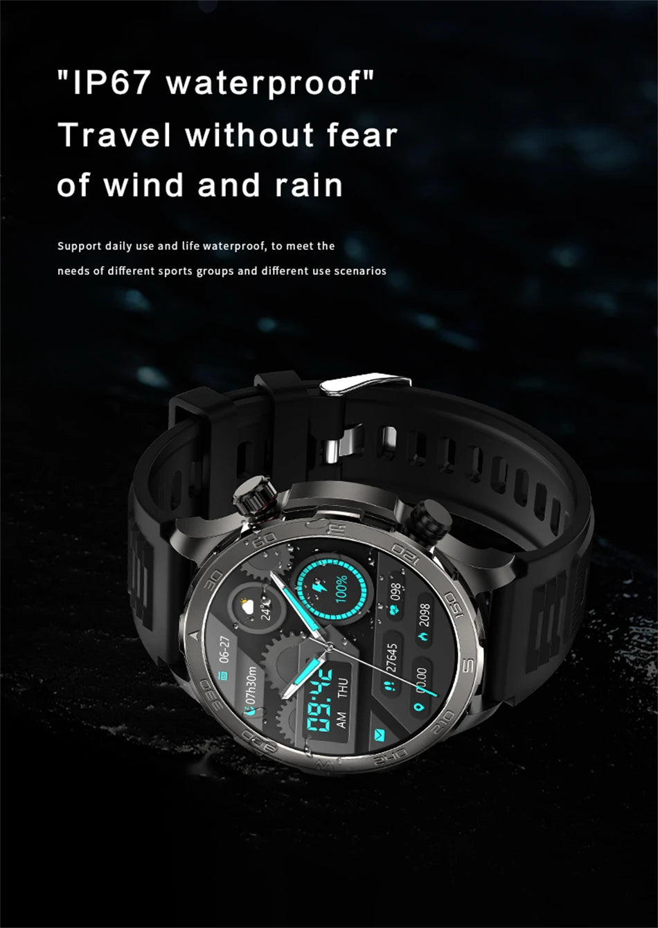 Bluetooth Call Smart Watch For Men With GPS Waterproof - Smarsty