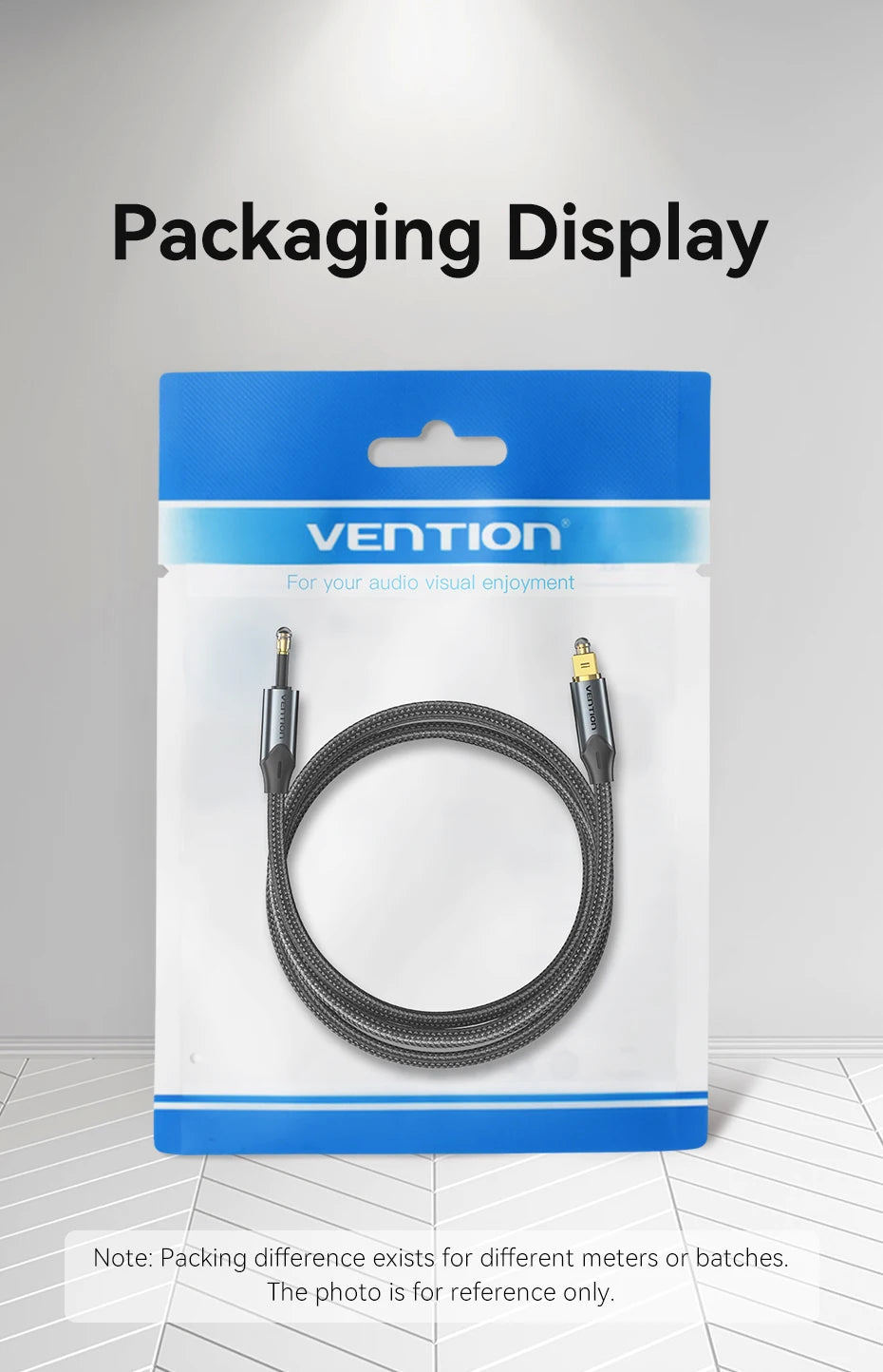 Vention Toslink SPDIF Optical Audio Cable for Amplifiers - Smarsty