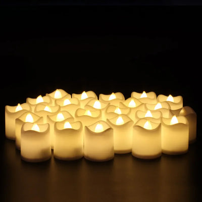 Flameless LED Electronic Candle Lights Creative Wishing Led Tea Lamp Warm White Halloween Wedding Christmas Decor Candle Light