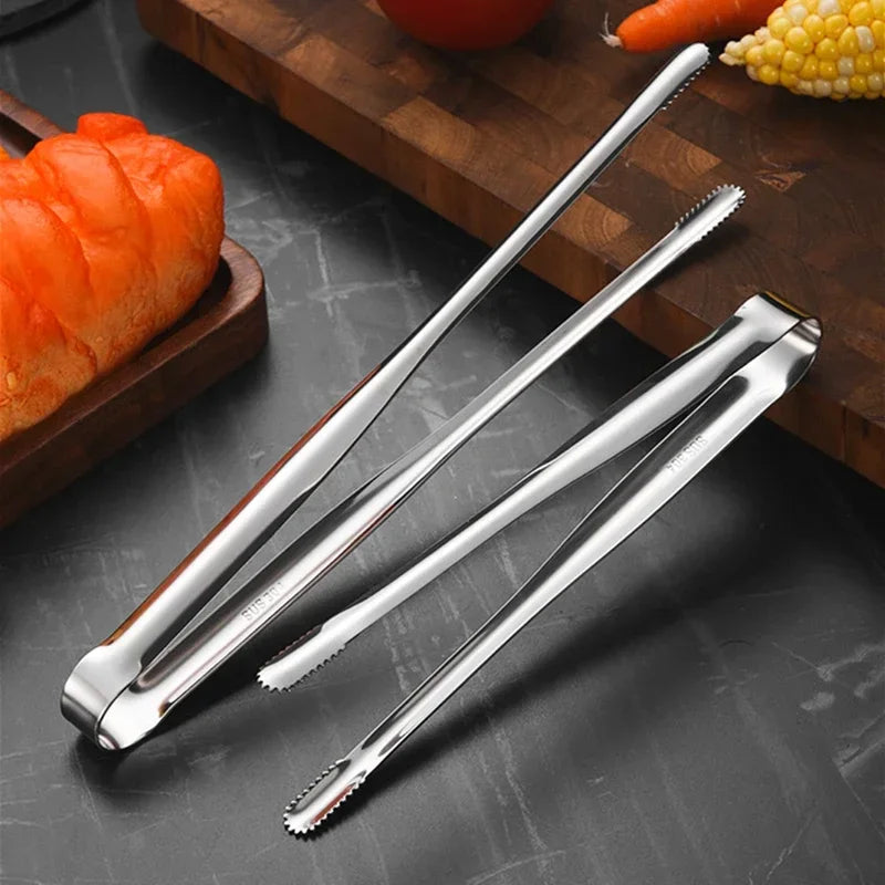 Stainless Steel Grill Tongs with Non-Slip Grip - Smarsty