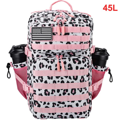 45L Tactical Backpack Men Outdoor Waterproof Sports Travel Gym Hiking Bug Out Bag Military Camping Hunting Survival Rucksack - Smarsty