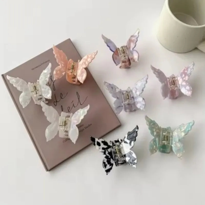 Three Dimensional Butterfly Acetate Hair Clip Lightweight - Smarsty