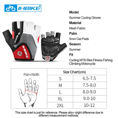 INBIKE Shockproof Gel Cycling Gloves Half Finger - Smarsty