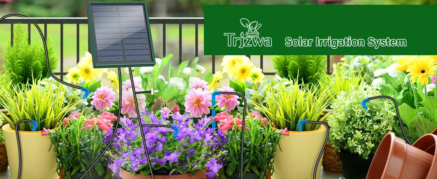 Solar Powered Automatic Drip Irrigation System for Gardens - Smarsty