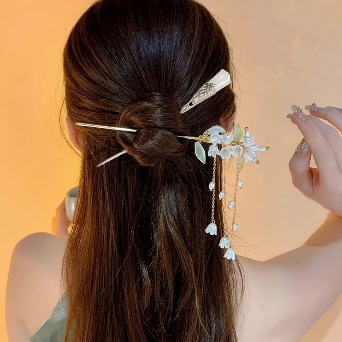 Elegant Flower Tassel Hair Clip for Women - Smarsty