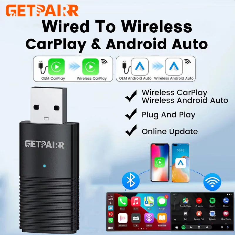 Wireless CarPlay Dongle Plug And Play For Android Auto - Smarsty