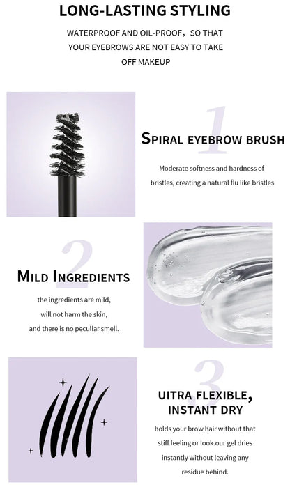 Maxfine Waterproof Eyebrow Gel for Long-Lasting Hold - Smarsty