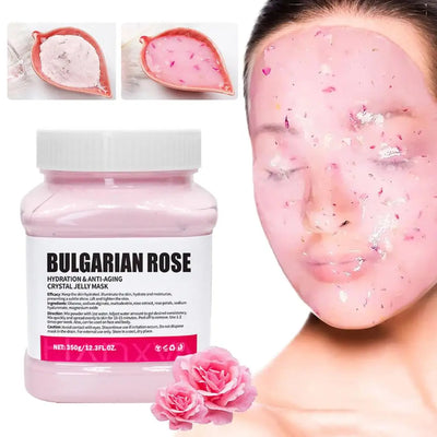 Jelly Mask for Facial Professional Rose Smooth Face Mask Skin Care, Hydrated Nourished Hydro Jelly Mask Powder,Gel Peel Off MasK - Smarsty