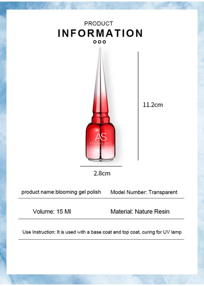 AS Clear Blooming Gel Polish for Stunning Marble Effects - Smarsty