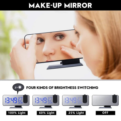 LED Digital Projection Alarm Clock with FM Radio - Smarsty