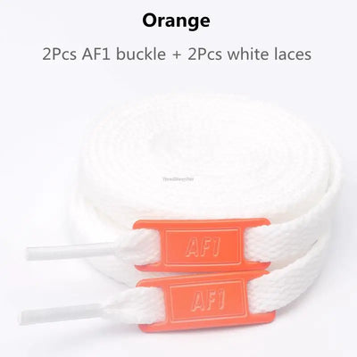 Original AF1 Shoelaces Combination White Flats laces and Shoe Decoration Suit Sneaker Shoelace Air Force one Shoes Accessories - Smarsty