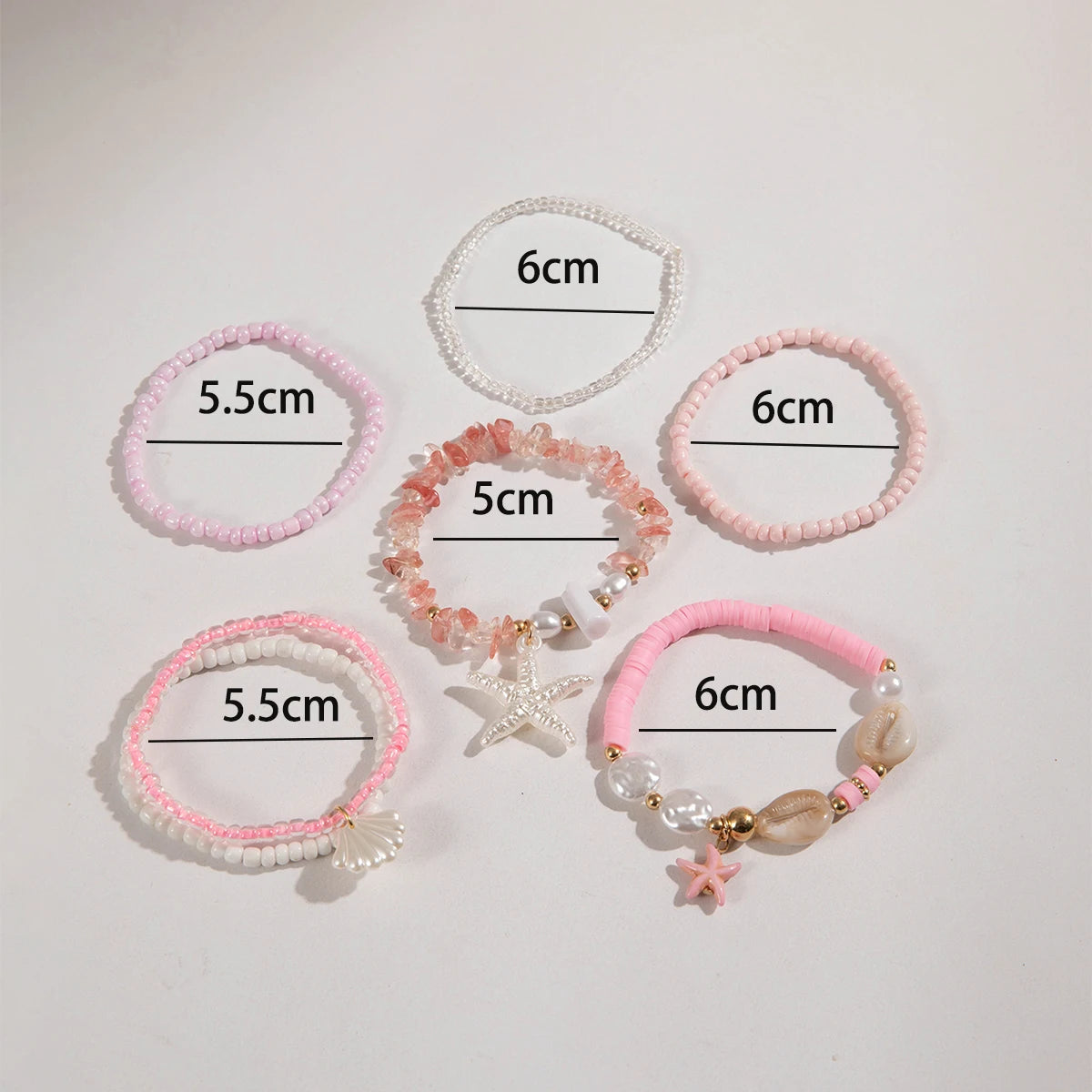 Bohemian Shell Beaded Bracelet Set for Women - Smarsty