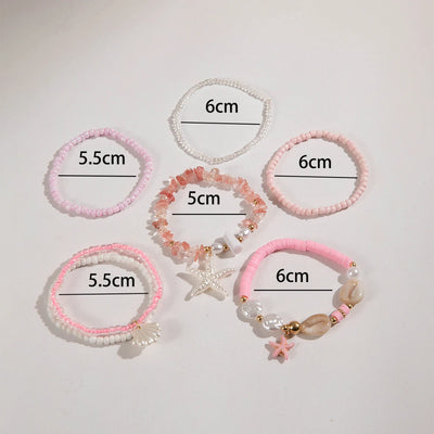 Bohemian Shell Beaded Bracelet Set for Women - Smarsty
