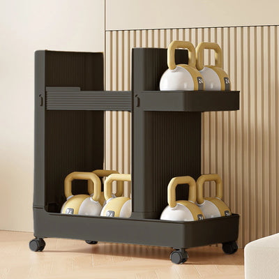 Gym Equipment Holder with Wheels Sports Equipment Storage Rack Yoga Mat Storage Basket Fitness Equipment Sports Tools Organizer by Smarsty