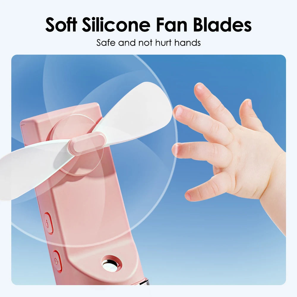 Portable Mini Handheld Humidifier Fan with Mist - Smarsty