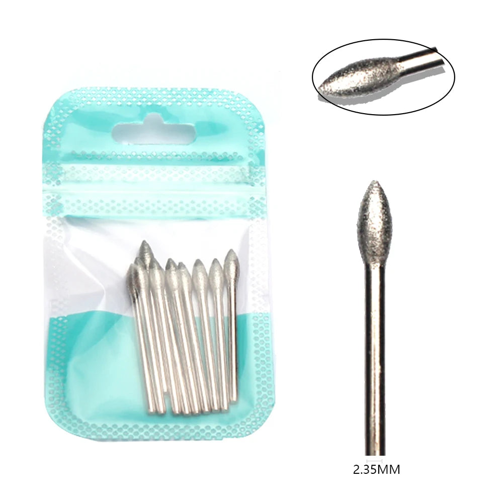 10 Piece Diamond Nail Drill Bit Set for Perfect Manicures - Smarsty