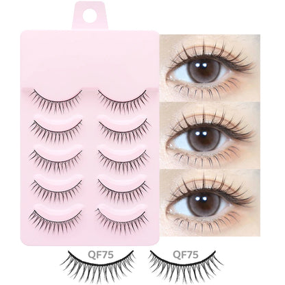 DINGSEN 5 Pairs Soft Natural Long False Eyelashes - Smarsty