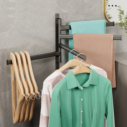 Rotatable Aluminum Towel Rack Space Saving Design - Smarsty