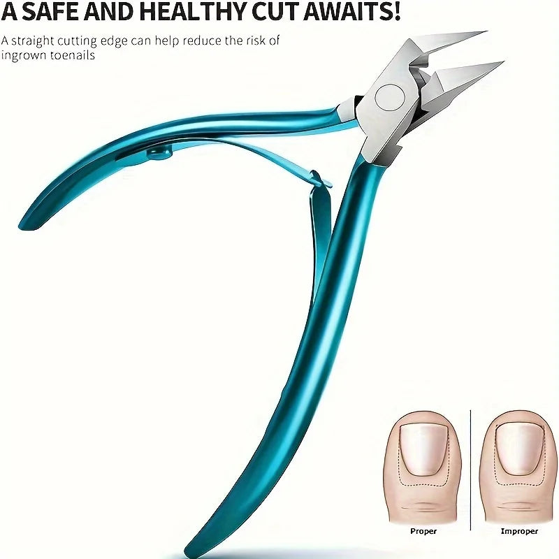 Toenail Clippers for Thick Ingrown Nails with Long Handle - Smarsty