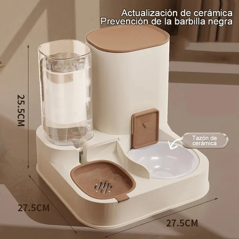 Automatic Cat Feeder with Water Dispenser Large Capacity - Smarsty