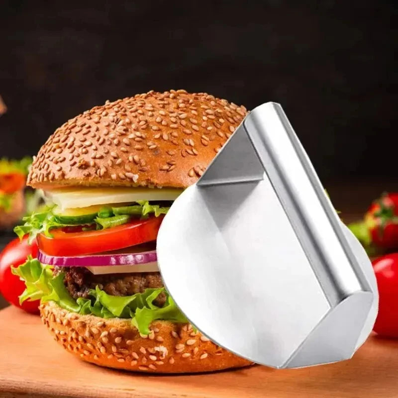 1pc Stainless Steel Hamburg Meat Press Hamburger Press Kitchen Gadgets Meat Pie Make Kitchen Accessories Cooking Accessories