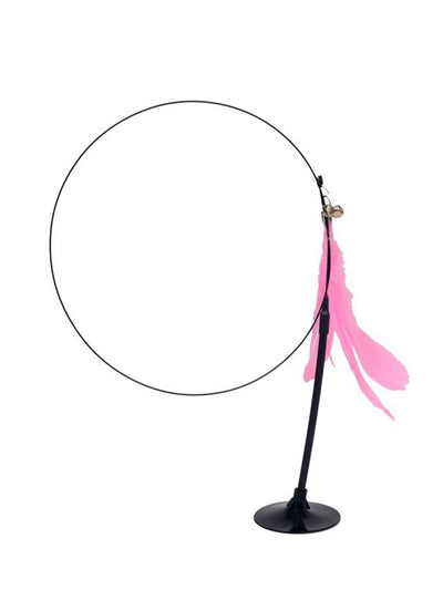 Cat Teaser Stick With Bell and Feather Fun - Smarsty