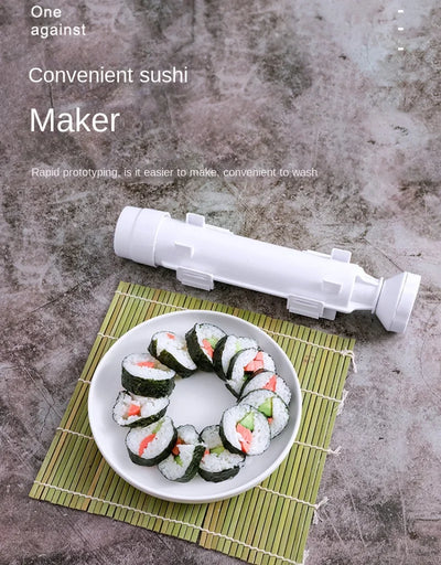 DIY Cylinder Sushi Making Machine Quick Sushi Bazooka Japanese Rolled Rice Meat Mold Rice Ball Mold  Kitchen Bento Accessories - Smarsty