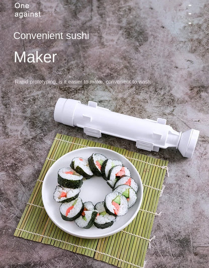 DIY Cylinder Sushi Making Machine Quick Sushi Bazooka Japanese Rolled Rice Meat Mold Rice Ball Mold  Kitchen Bento Accessories