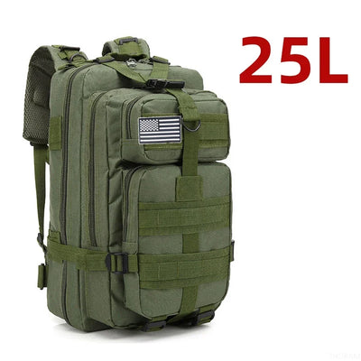 25L/50L 1000D Nylon Waterproof Trekking Fishing Hunting Bag Backpack Outdoor Rucksacks Tactical Sports Camping Hiking by Smarsty