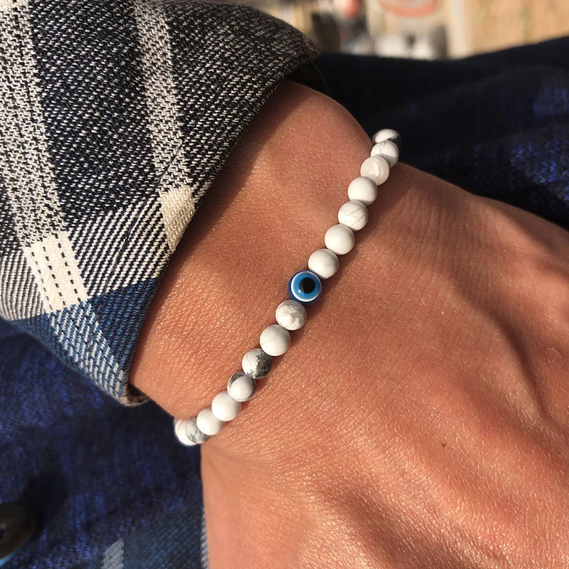 Minimalist Evil Eye Bracelet for Men and Women - Smarsty