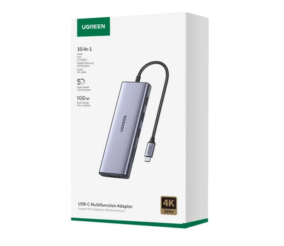 USB C Multiport Hub 4K HDMI Ethernet Dock PD100W Compact - Smarsty